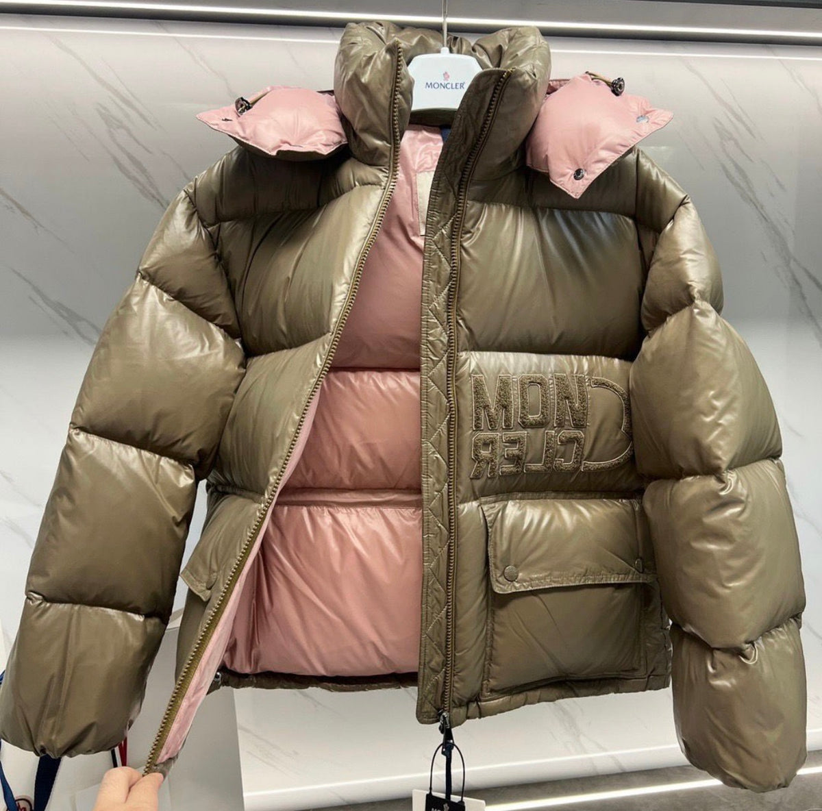 Pink/Khaki Coat