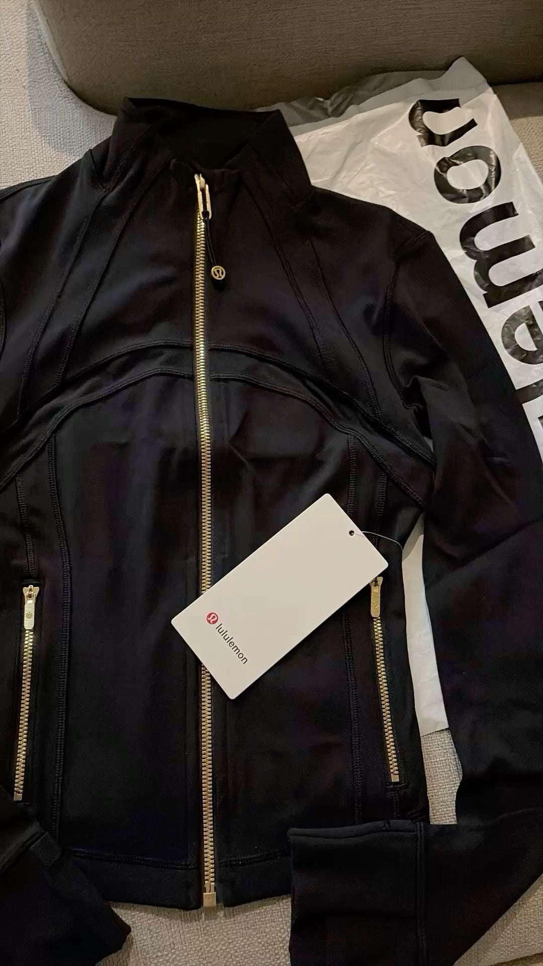 Lulu Gym Set (Gold Zip)